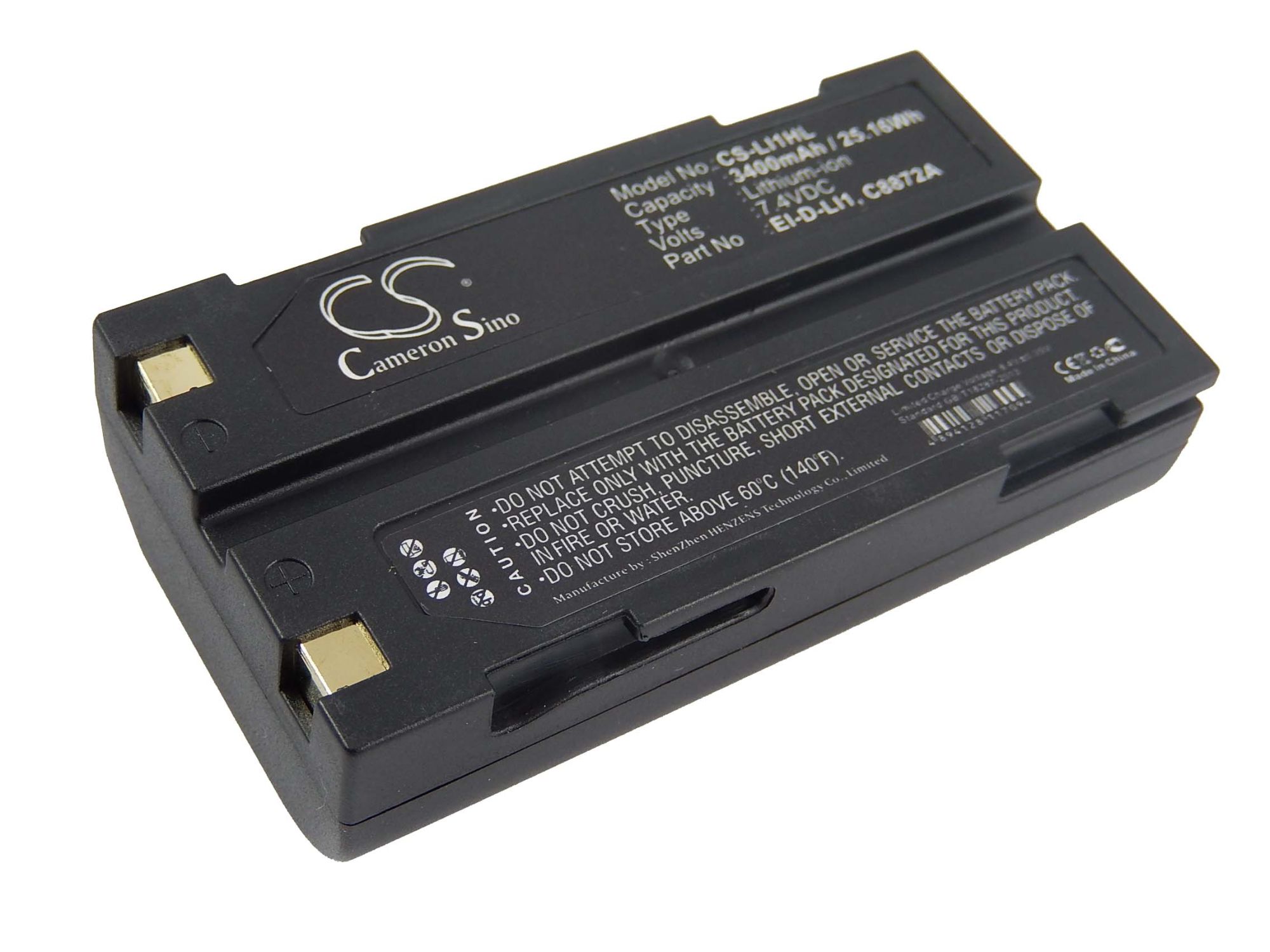 7.4V C8872A R5 R6 comme D-Li1 pour Trimble GPS Receiver R3 vhbw Li-ION Batterie 3400mAh R4