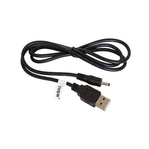 vhbw Câble de données USB (type A sur tablette) 2en1 câble de chargement 100cm convient pour Medio Lifetab MD98138, MD99200, S9512 tablette - noir