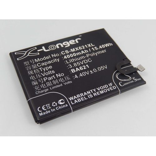 Vhbw Batterie Compatible Avec Meizu M5 Note, M5 Note Dual Sim Td-Lte, M621c, M621m Smartphone (4000mah, 3,85v, Li-Polymère)