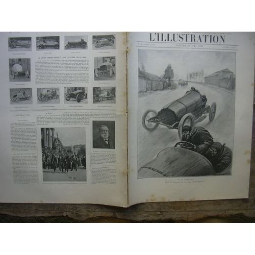 L'illustration Journal Universel N° 3195 - Gravures: 130 À L'heure ! Pour La Conquête De La Coupe Gordon-Bennett Par Scott - La Guerre Russo-Japonaise, Vue Panoramique Du Théatre Actuel Des ...