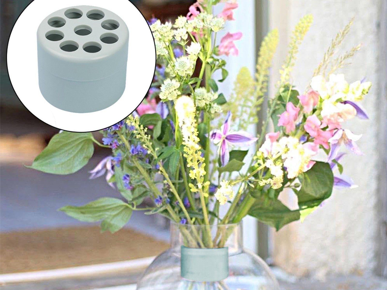 Support de tige d'ikebana en spirale pour vases, support d'a...