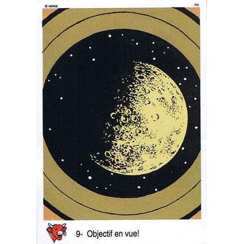 Tintin : Conquête Espace Carte N°9 Objectif En Vue (La Vache Qui Rit, 1993)