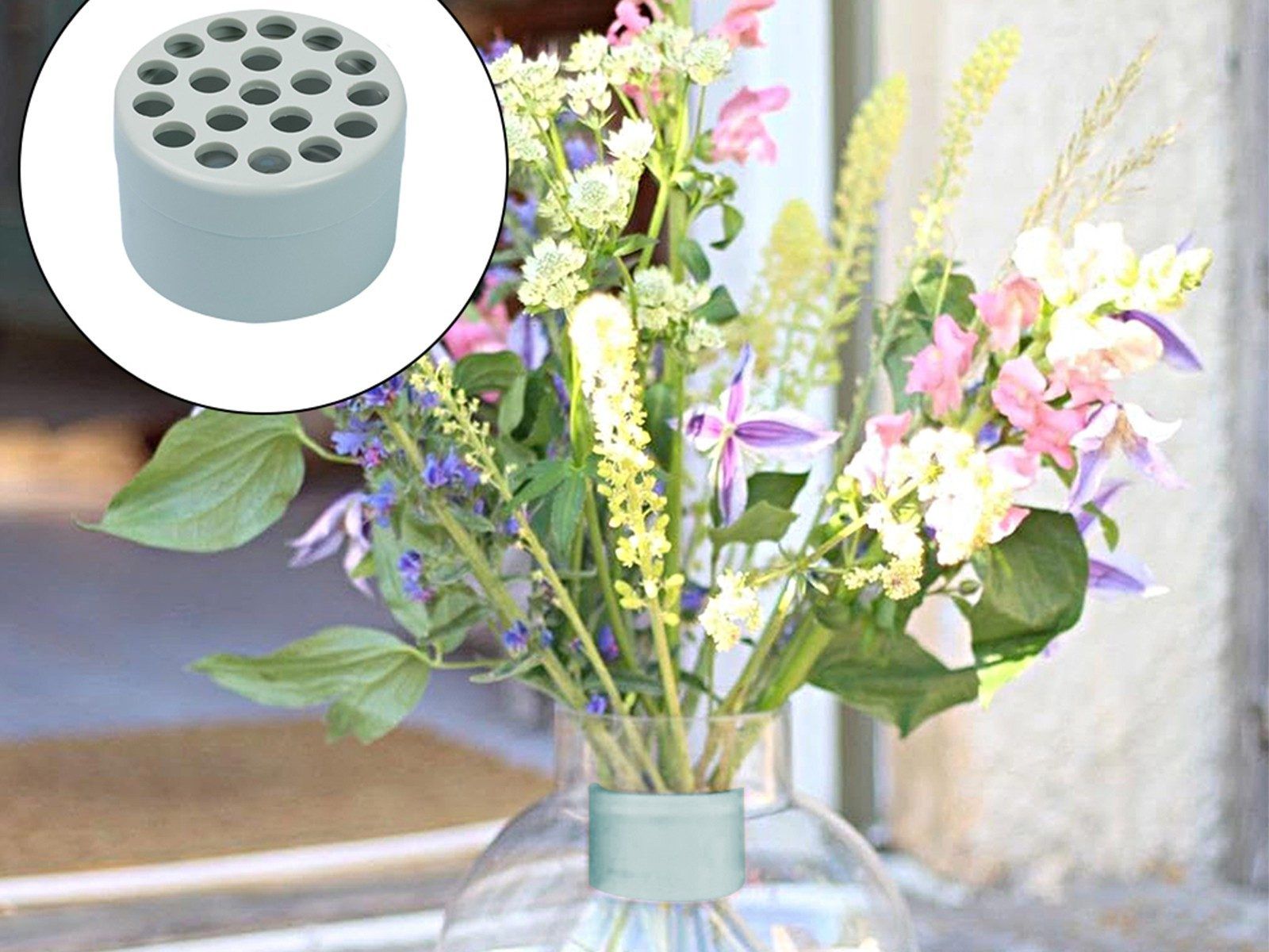 Support de tige d'ikebana en spirale pour vases, support d'a...