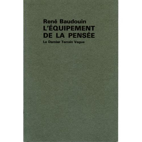 L'équipement De La Pensée