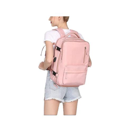 Sac de voyage sac de sport sac à dos sac de randonnée avec compartiment à chaussures rose