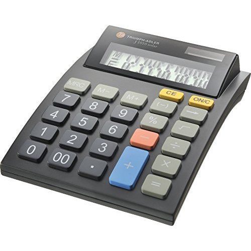 J1010 Solar Calculatrice de poche 10-Digit LCD
