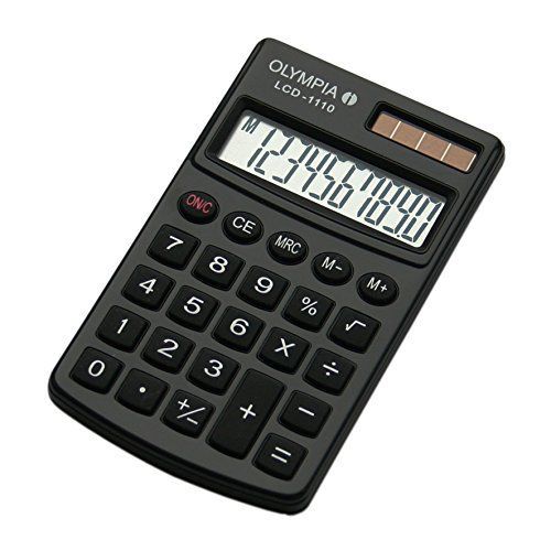 Olympia LCD1110BK Calculatrice Noir
