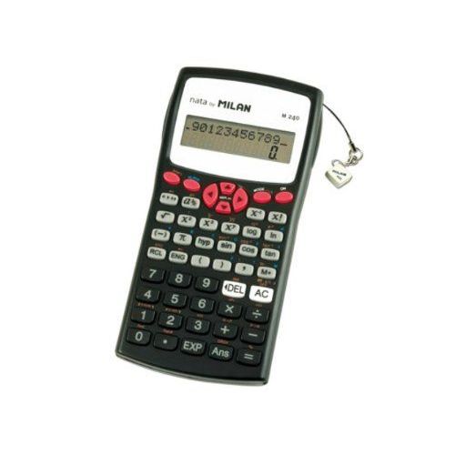 Milan 159110RBL Blister Calculatrice Scientifique 240 fonctions Rouge