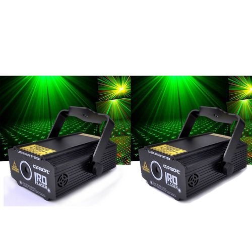 2 LASERS GHOST Rouge/Vert ultra léger effet strobe