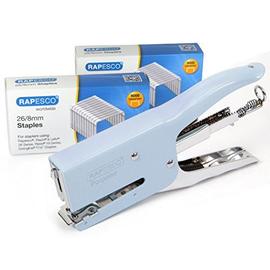 Rapesco Pince Agrafeuse Porpoise (Bleu)  &2 Boîtes De 5000 Agrafes 26/8 Mm