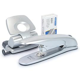 Rapesco 1282 Kit De Bureau Avec Agrafeuse Zero-01l, Perforateur 2-Trous Zero 20 Et 5 000 Agrafes 26/8mm