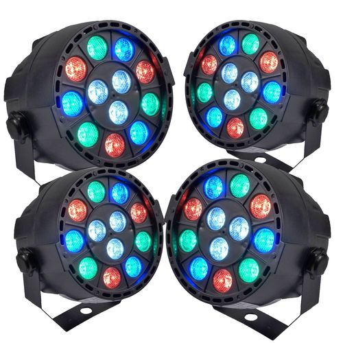 PROJECTEURS IBIZA A LED Pack Light 4 PAR MINI RGBW