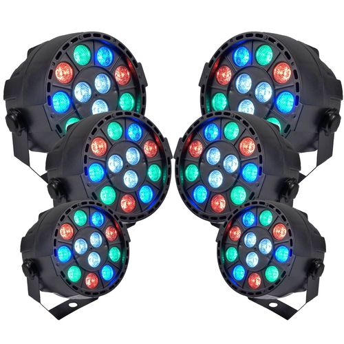 Pack Light PROJECTEURS IBIZA A LED 6 PAR MINI RGBW