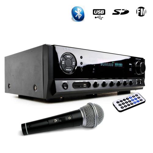 AMPLI HIFI STEREO KARAOKE Home-cinéma LTC Auio ATM6500BT 100W + 3x20W + USB Bluetooth FM AUX DVD + MICRO