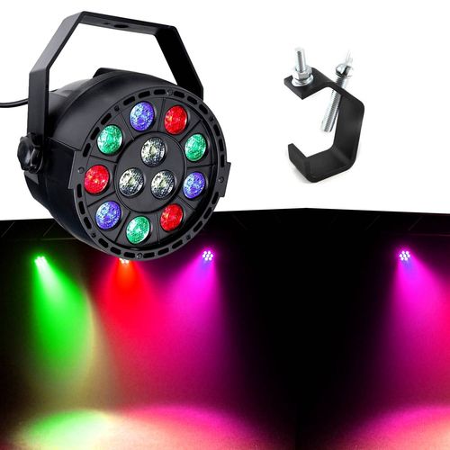 Jeu de lumière PROJECTEUR A LED PAR MINI RGBW IBIZA + crochet de fixation