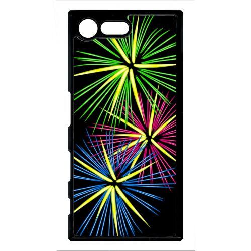 Coque Xperia X Compact - Feu D'artifice Tricolor - Noir