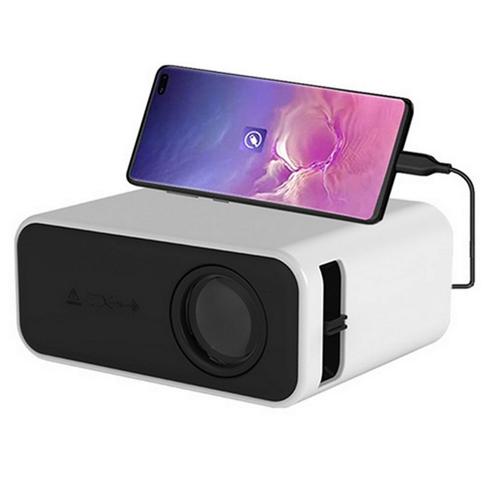 Mini projecteur USB Portable 240P, projecteur de maison, vidéoprojecteur de film, blanc