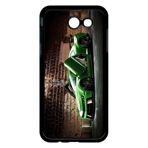 Coque Pour Smartphone - Tuning Voiture Verte Brique - Compatible Avec Samsung Galaxy J3 (2017) - Plastique - Bord Noir