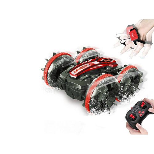 2.4 Ghz 4WD télécommande geste capteur jouet amphibie voiture bateau camion rouge