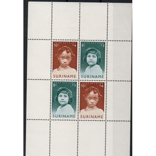 Suriname ( Colonie ) Timbre Pour L'enfance 1963