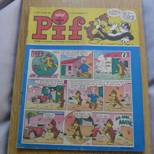 Vaillant Le Journal De Pif N° 1198 , 28 Avril 1968