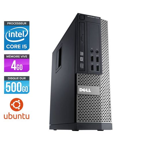 Dell Optiplex 790 SFF - Intel Core i5-2400 / 3.10 GHz - RAM 4 Go - HDD 500 Go - DVD - GigaBit Ethernet - Ubuntu - Linux
