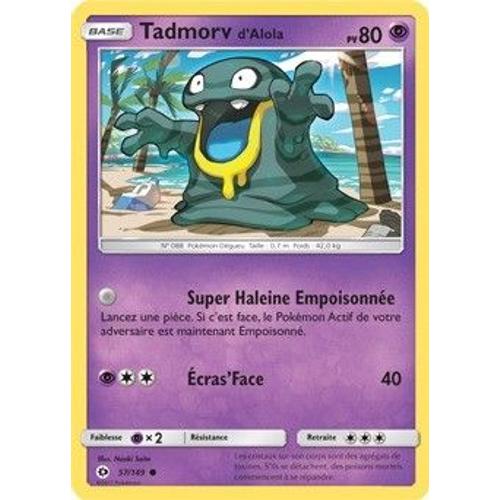 Carte Pokémon Tadmorv D'alola 57/149 - Soleil Et Lune 