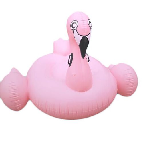 Matelas Gonflable, Light Pink Flamingo, 2-3 Personnes, Bouée Géante - Beach Toy ®