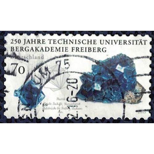 Allemagne 2015 Oblitéré Used Académie De Freiberg Minéral Fluorite Su