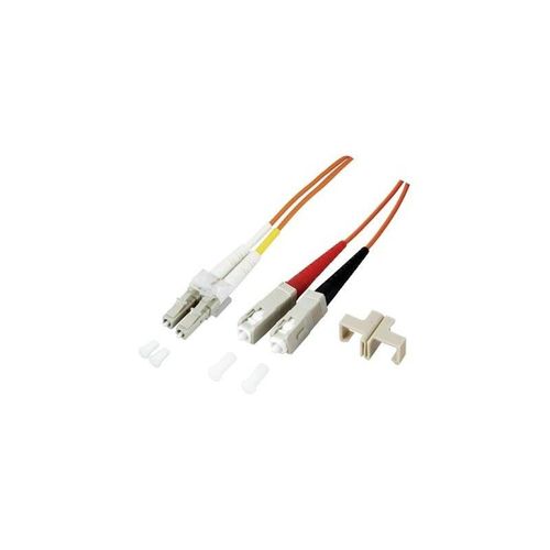 Glasfaser LWL câble de raccordement [1x LC-prise mâle - 1x SC-Stecker] 9/125µ Singlemode OS2 2 m EFB Elektron