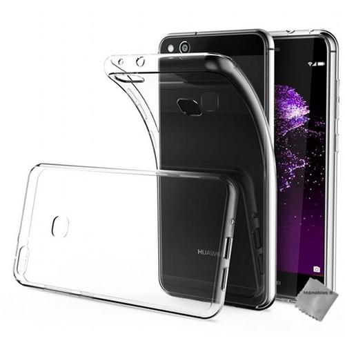 Housse Etui Coque Gel Fine Pour Huawei P10 Lite + Verre Trempe - Transparent Tpu