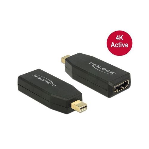 Delock - Adaptateur vidéo - Mini DisplayPort mâle pour HDMI femelle - noir - support 4K