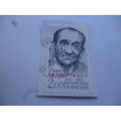Timbre France 1984 :Mendès France 1907-1982.