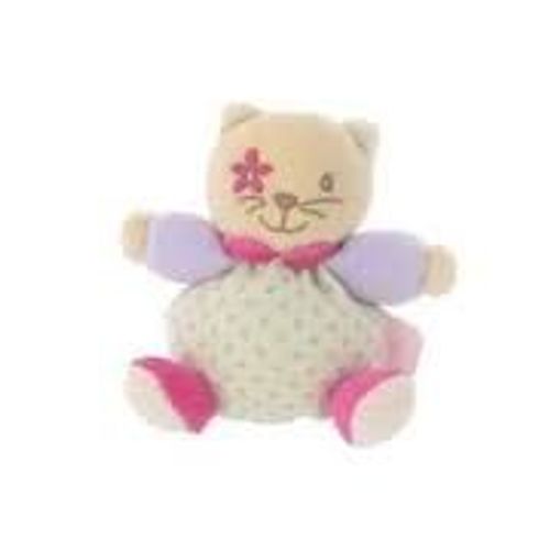 Doudou Chat Fleur Mini Kaloo Attache Tétine 