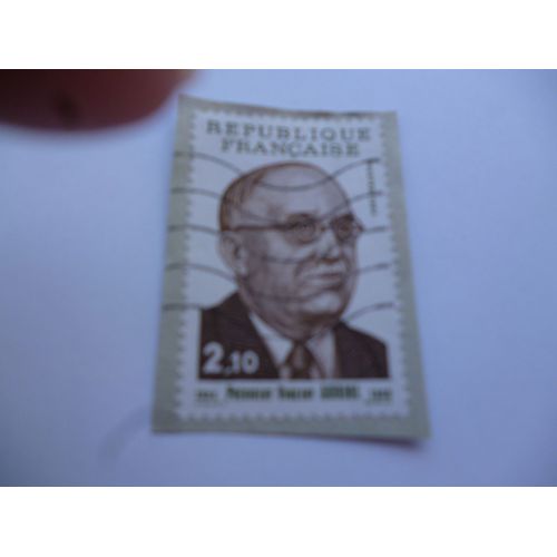 Timbre France 1985:Président Vincent Auriol 1884-1988.