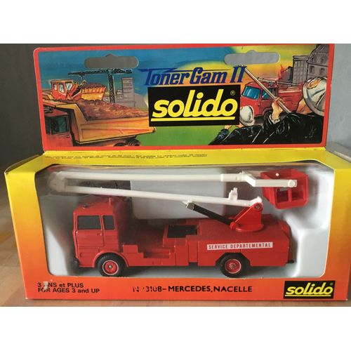 Solido 3108 Camion Pompier Mercedes Nacelle-Solido
