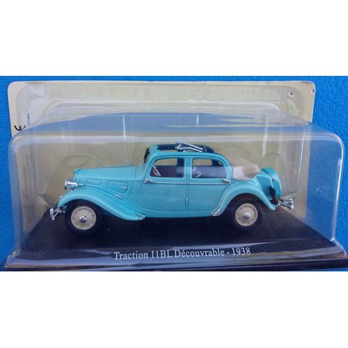 Atlas 64 - Citroen Traction 11 Bl Decouvrable 1938 Bleu 1:43-Atlas