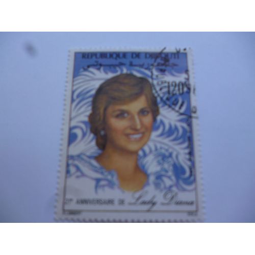 Timbre Djibouti 1982:21ème Anniversaire De Lady Diana.