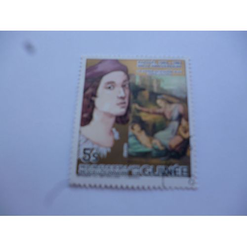 Timbre Guinée :500 Ans De Raphaël 1483-1983.