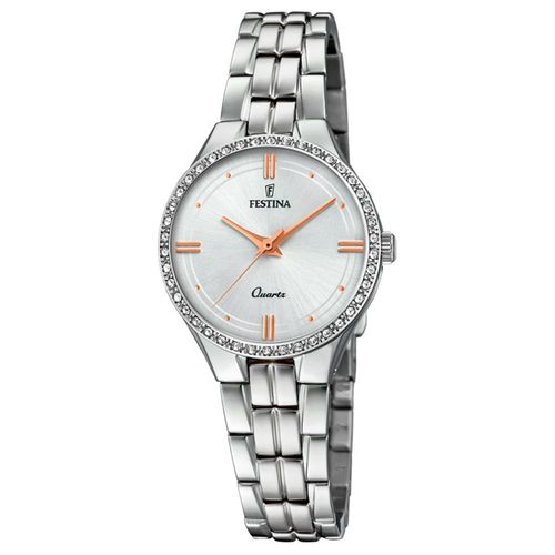 Festina Montre Femme Mademoiselle Analogique Quartz Acier Inoxydable Argent Uf20218/1