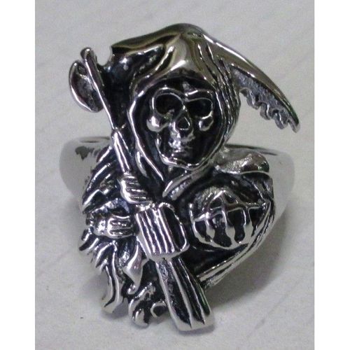 Chevaliere 9us Son's Of Anarchy La Mort Inox Bague Homme Soa