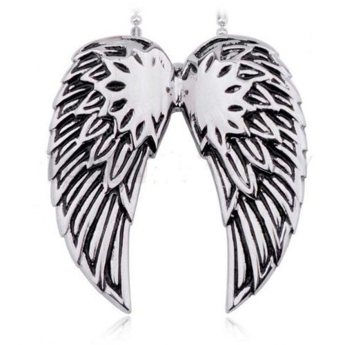 Pendentif Inox Aile D'ange Femme Pin Up Retro Rockabilly
