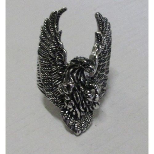 Bague Aigle 9us Inox Chevaliere Homme Biker Country
