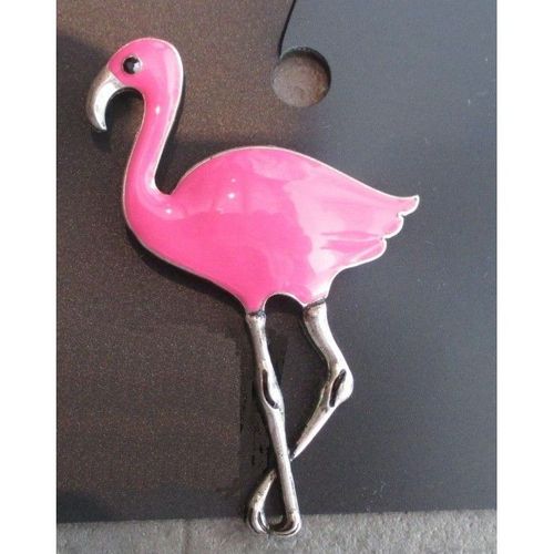 Broche Flamand Rose Pin Up Sexy Rock Roll Rockabilly Bijoux