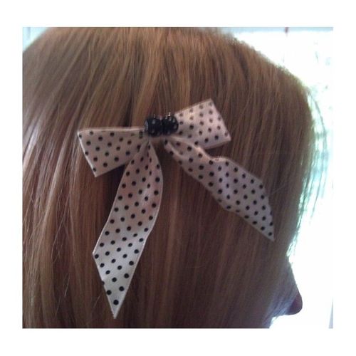 Barrette Cheveux Poids Noir Et Blanc Dé Pin Up Rockabilly