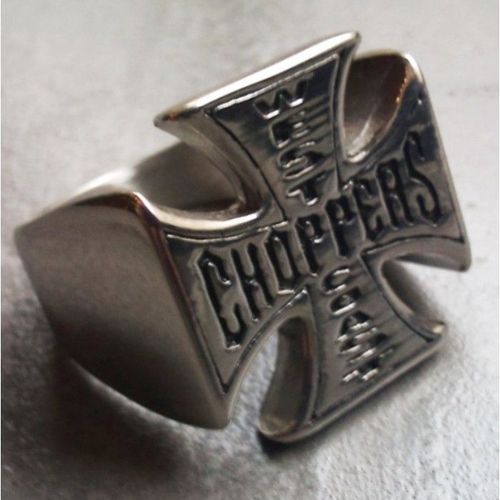 Bague West Coast Choppers 11us Lettrage Inversée Wcc Chevaliere