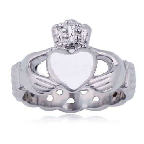 Bague Coeur Couronne 12us Femme Pin Up Rockabilly Style Vintage
