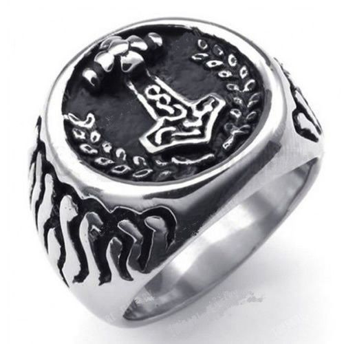 Chevaliere Marteau Celtic 11us Masonique Bague Homme