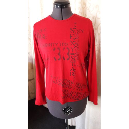 T-Shirt Kiabi Coton L Rouge