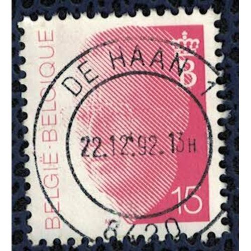 Belgique 1992 Oblitéré Rond Used King Roi Baudouin Rouge Rose Vif